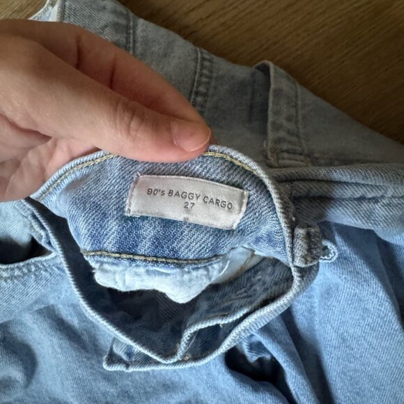 PacSun 90s Baggy Cargo Jeans - Blue Light Wash - Picture 5 of 6